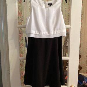 209.  NWT Black and White dress